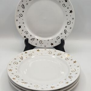 Vintage Pampered Chef 8 Inch 1996 Celebration Dessert Plates